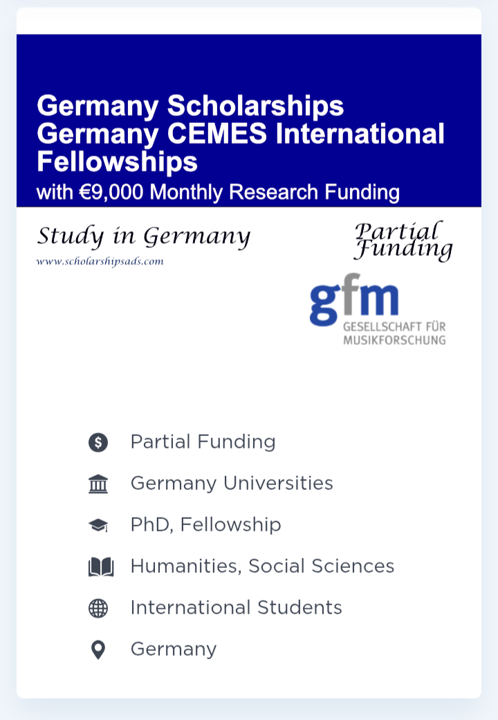 scholarship alert Germany!!!