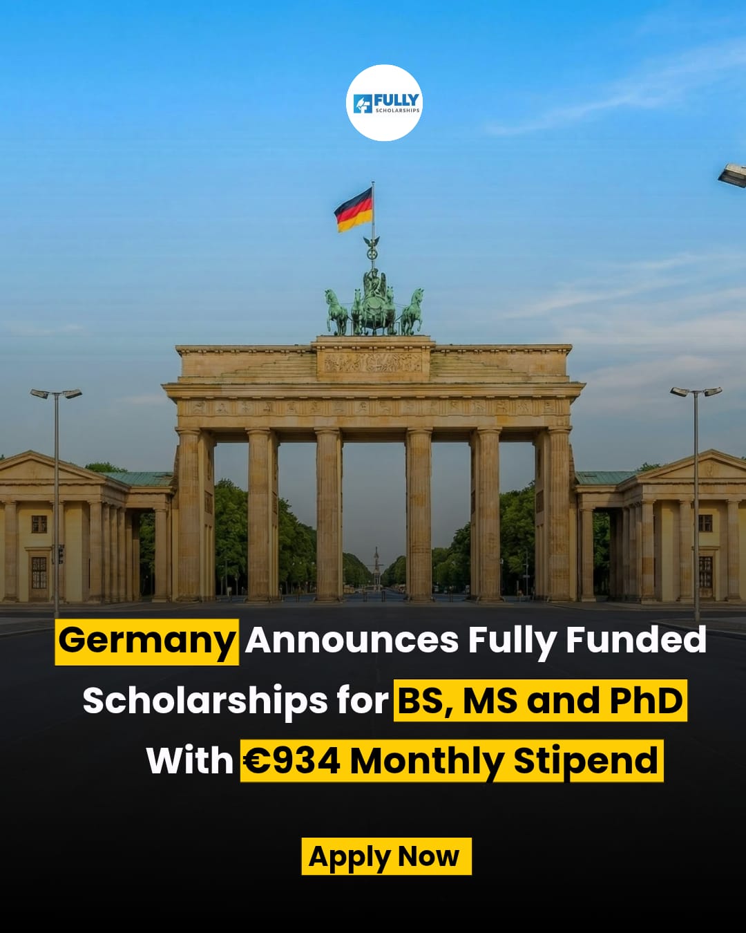 scholarship for master Degree in Germany