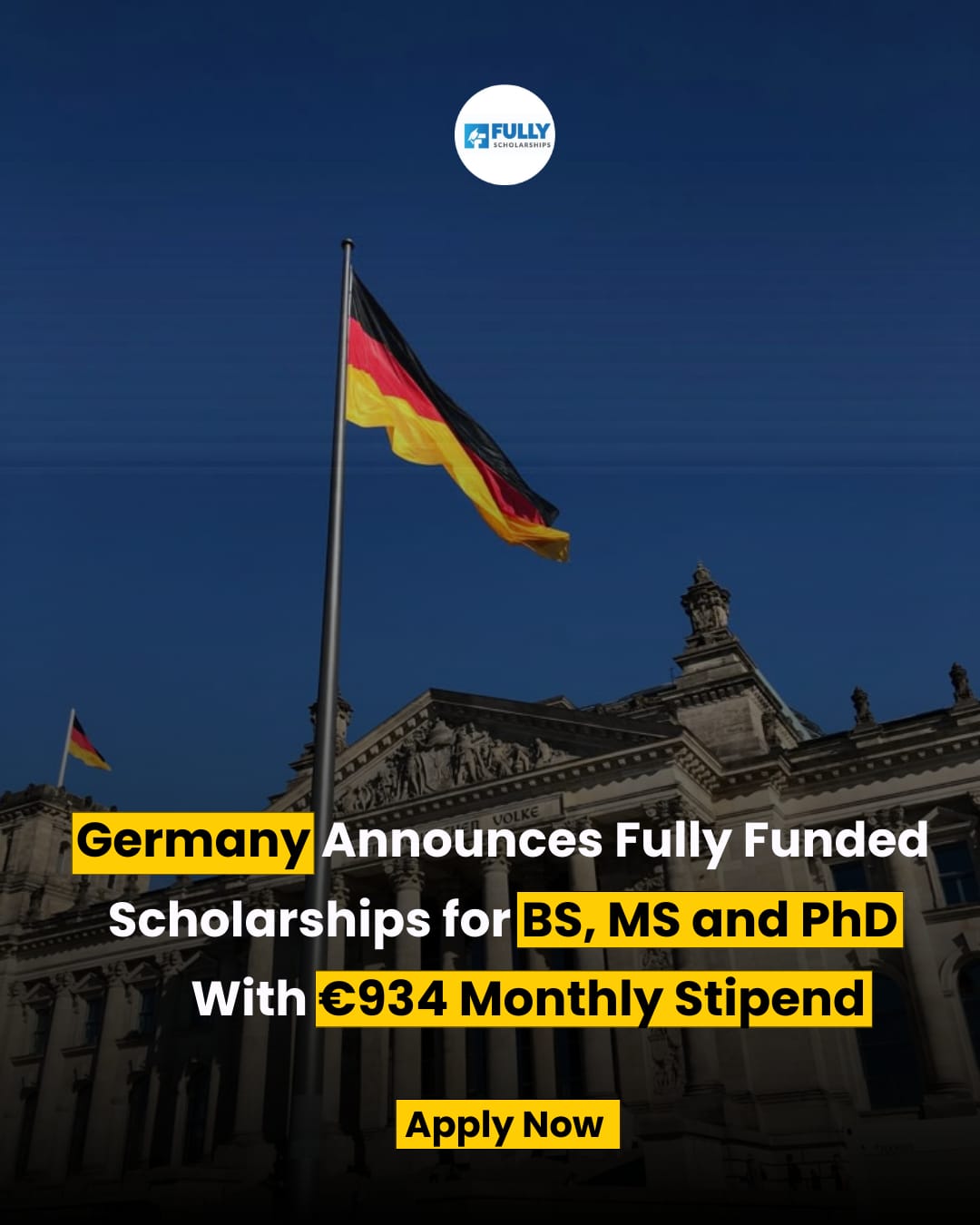 scholarship offer from Germany
