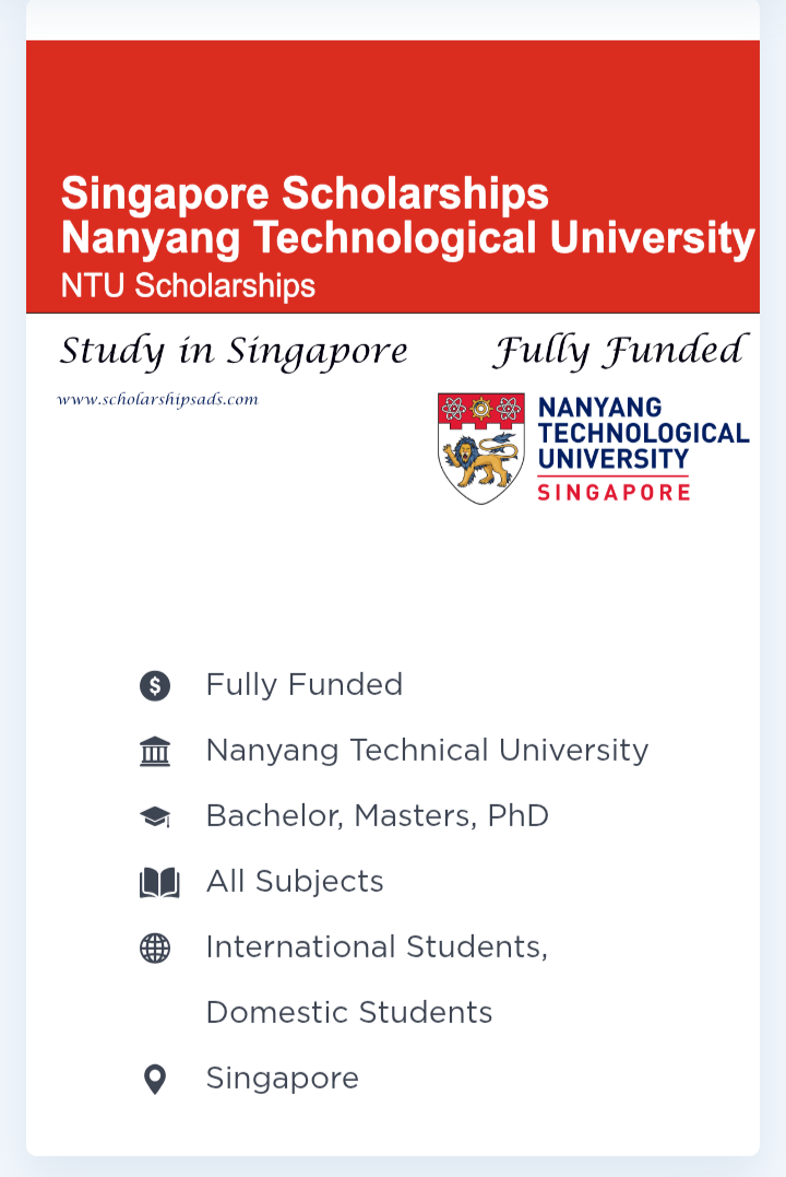 Scholarships offer in singapore