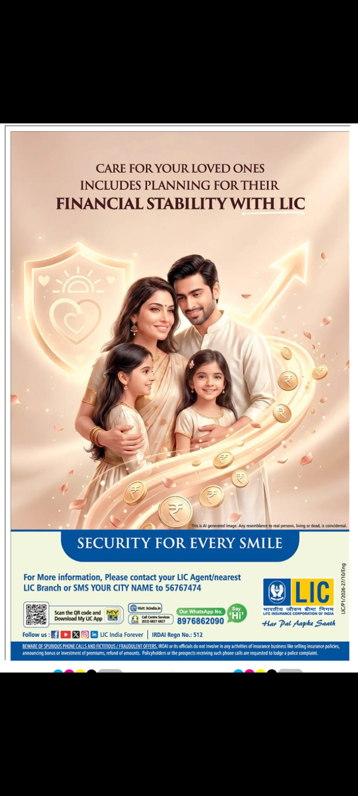 Security for Every Smile.... LIC