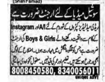 Social Media Executives Required