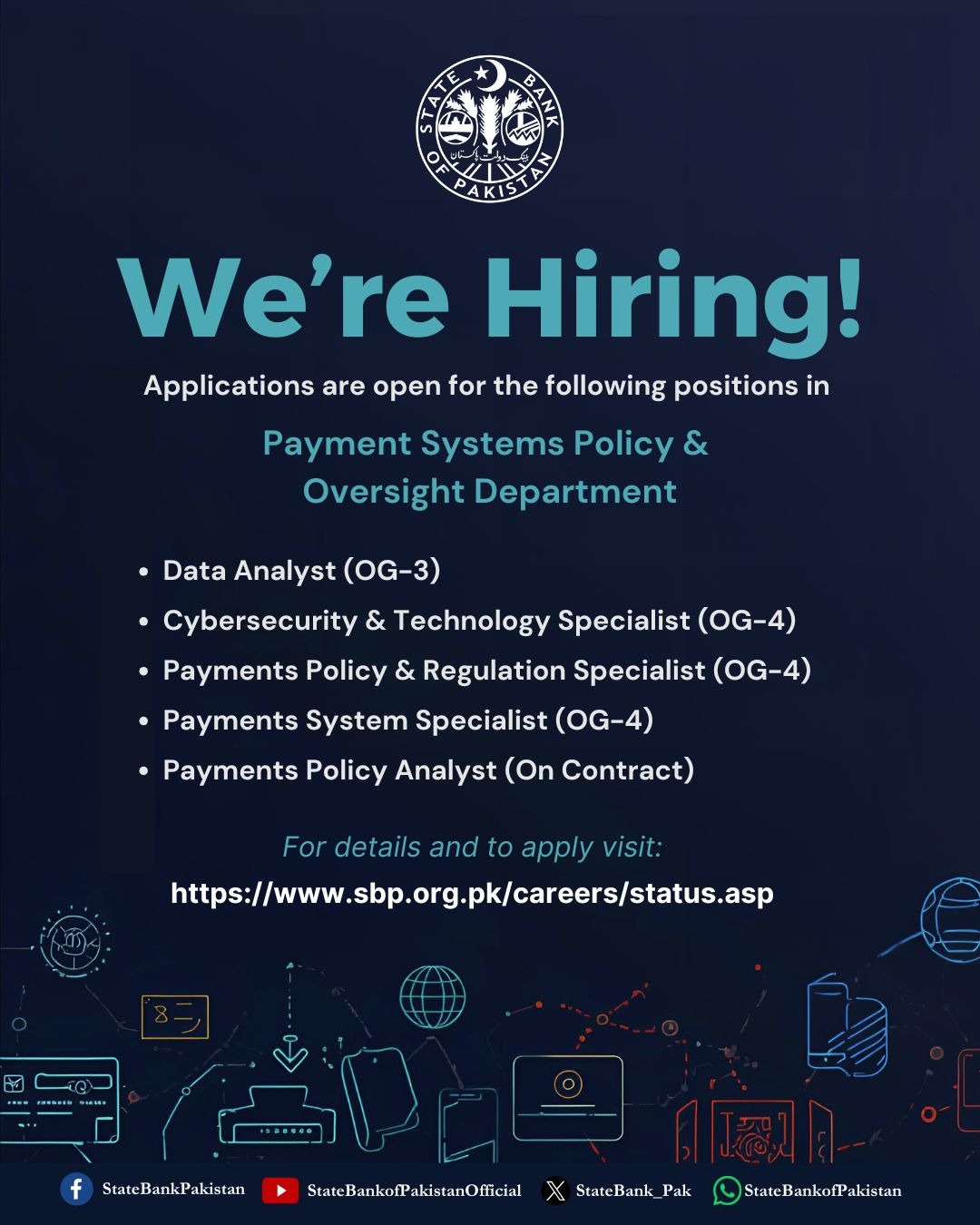 State Bank of Pakistan is Hiring! 🏛️