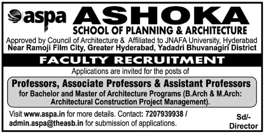 teaching staff required