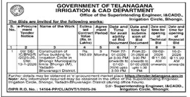 Tender notice