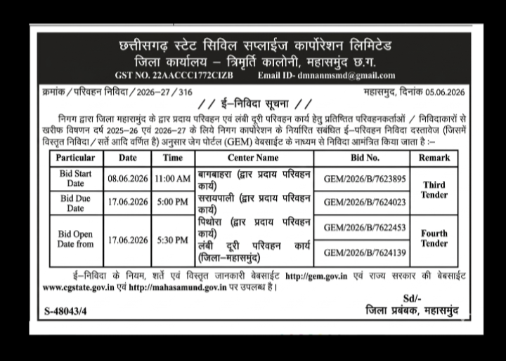 tender notice