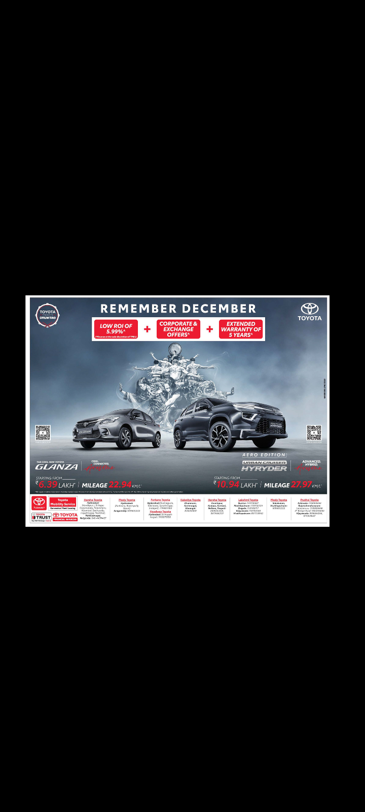 Toyota’s special December offers