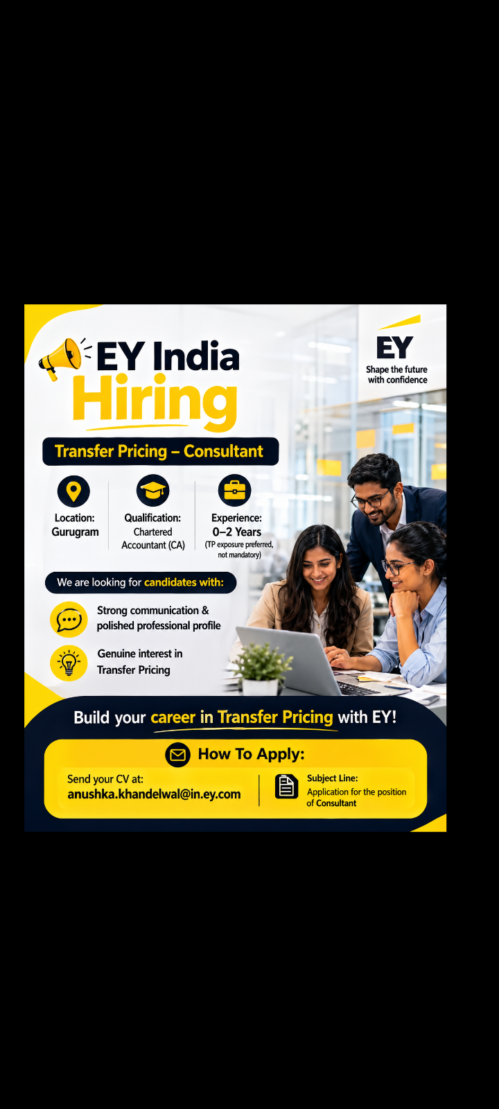 Transfer Pricing Consultant required in gurugram