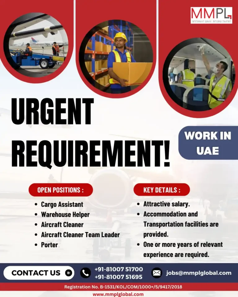 UAE – Airport, Warehouse & Cargo Jobs (MMPL Global)