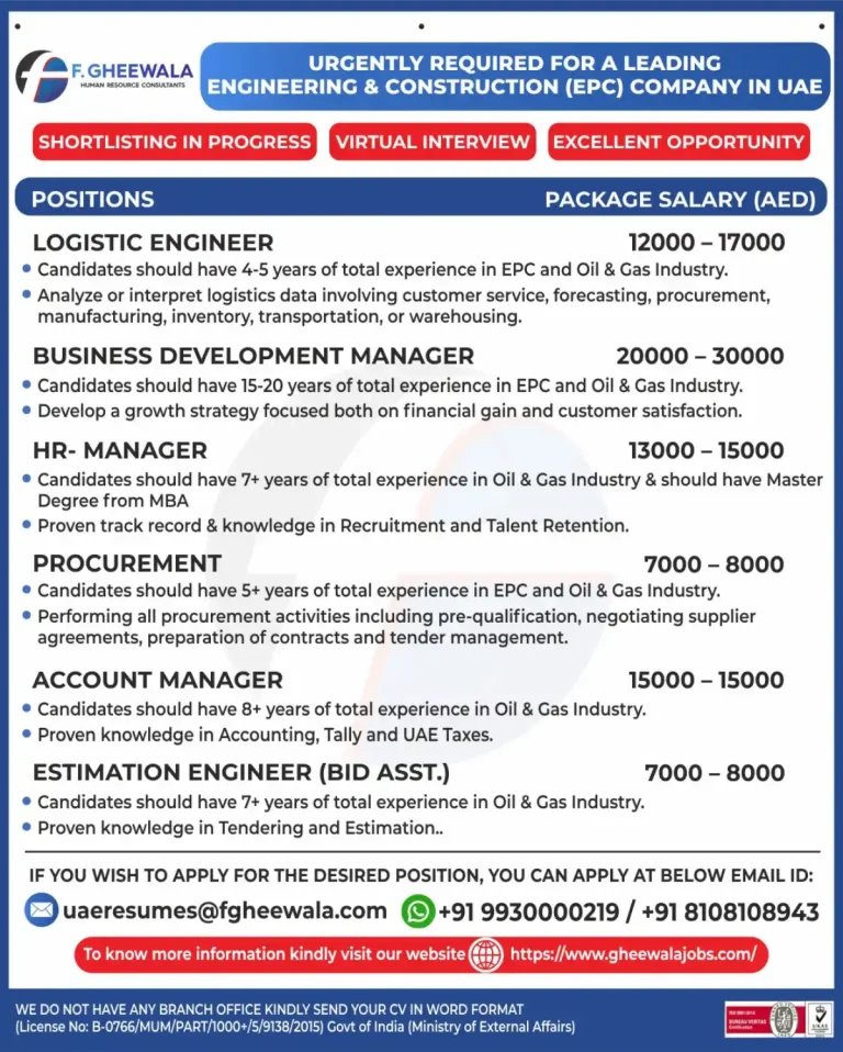 UAE – Engineering & Construction