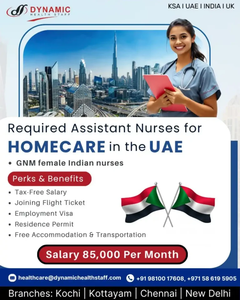 UAE: Homecare Assistant Nurses (Dynamic Health Staff)