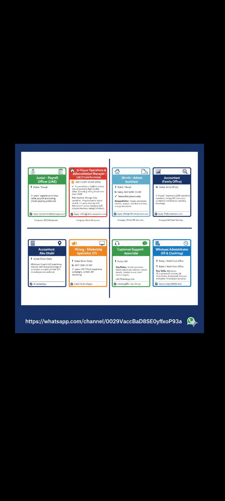 🚨 UAE Job Opening – Apply Now