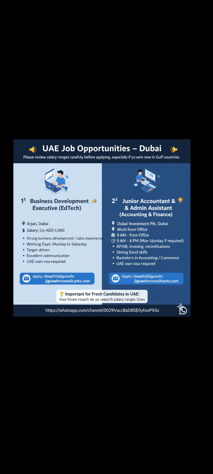 UAE Job Openings – Dubai