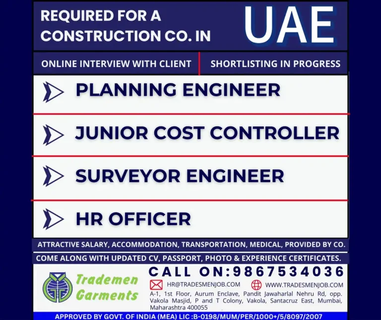 Urgent Electrical Engineering Jobs – Loyal Group Dubai