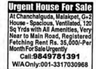 Urgent Triple-Story Property for Sale