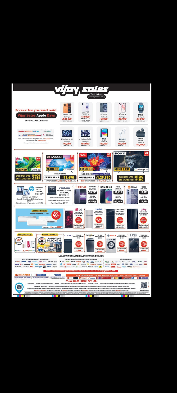 Vijay Sales Year End Sale 2025 🎊⚡