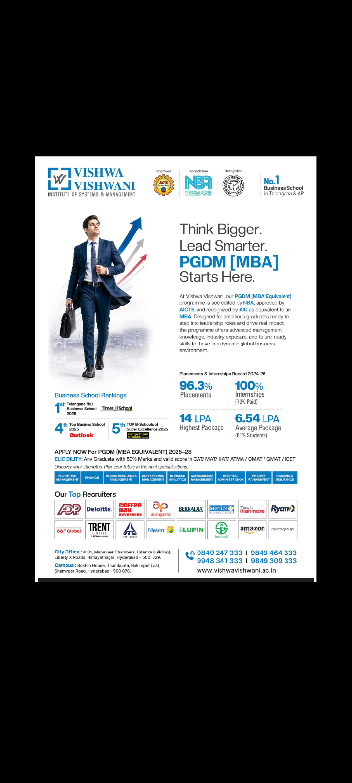 Vishwa Vishwani PGDM Admissions