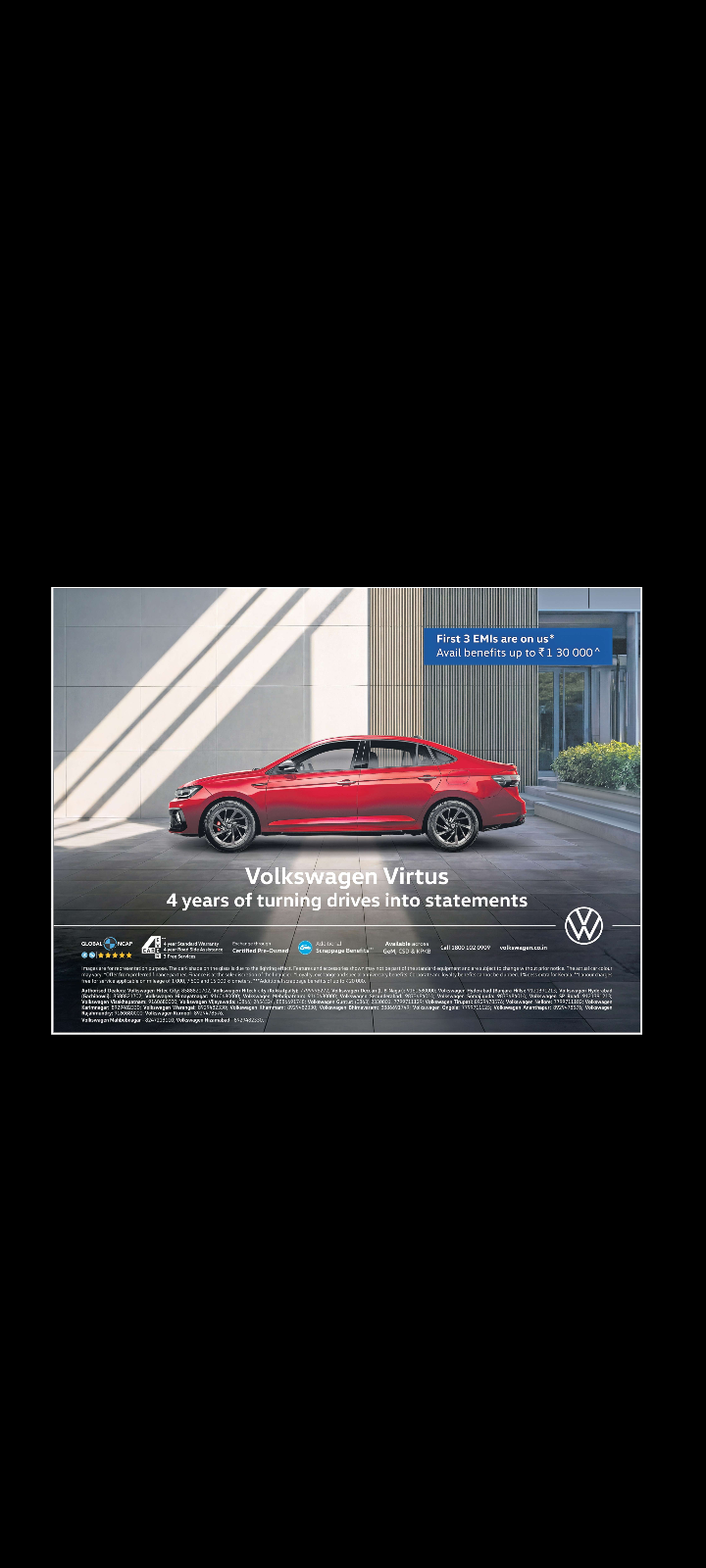 Volkswagen Virtus Special Celebration Offer