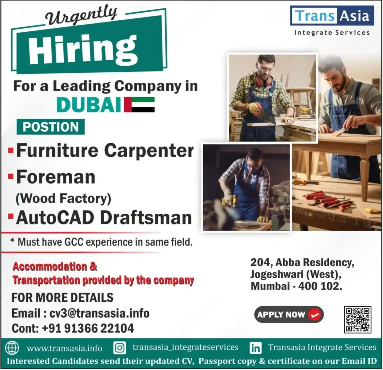 Wood Factory & Furniture Division – Dubai