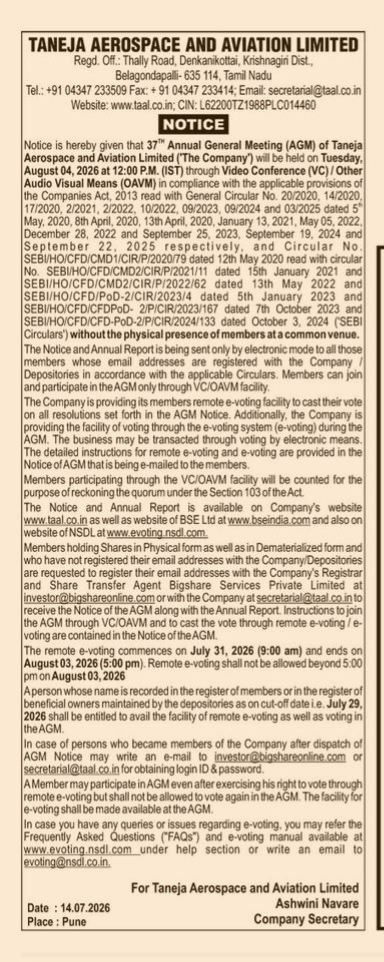 37th ANNUAL GENERAL MEETING
