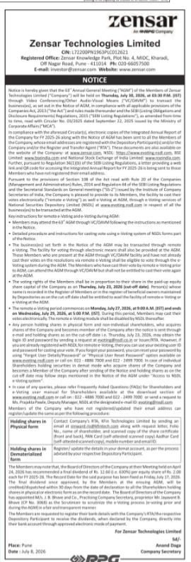 63rd annual general meeting