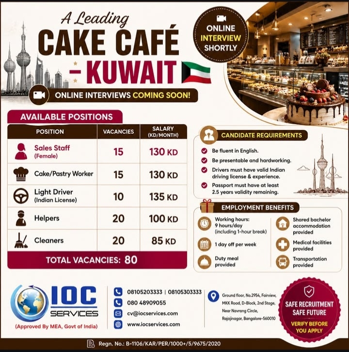 A leading cake cafe in Kuwait