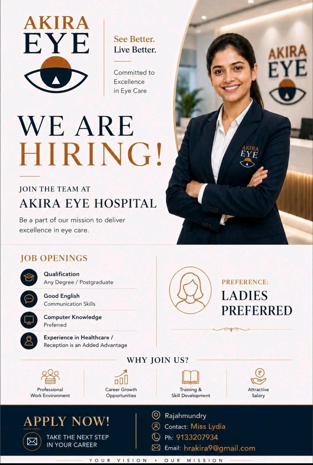 AKIRA HOSPITAL IS HIRING