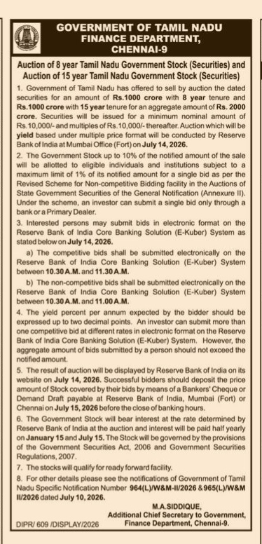 AUCTION NOTICE