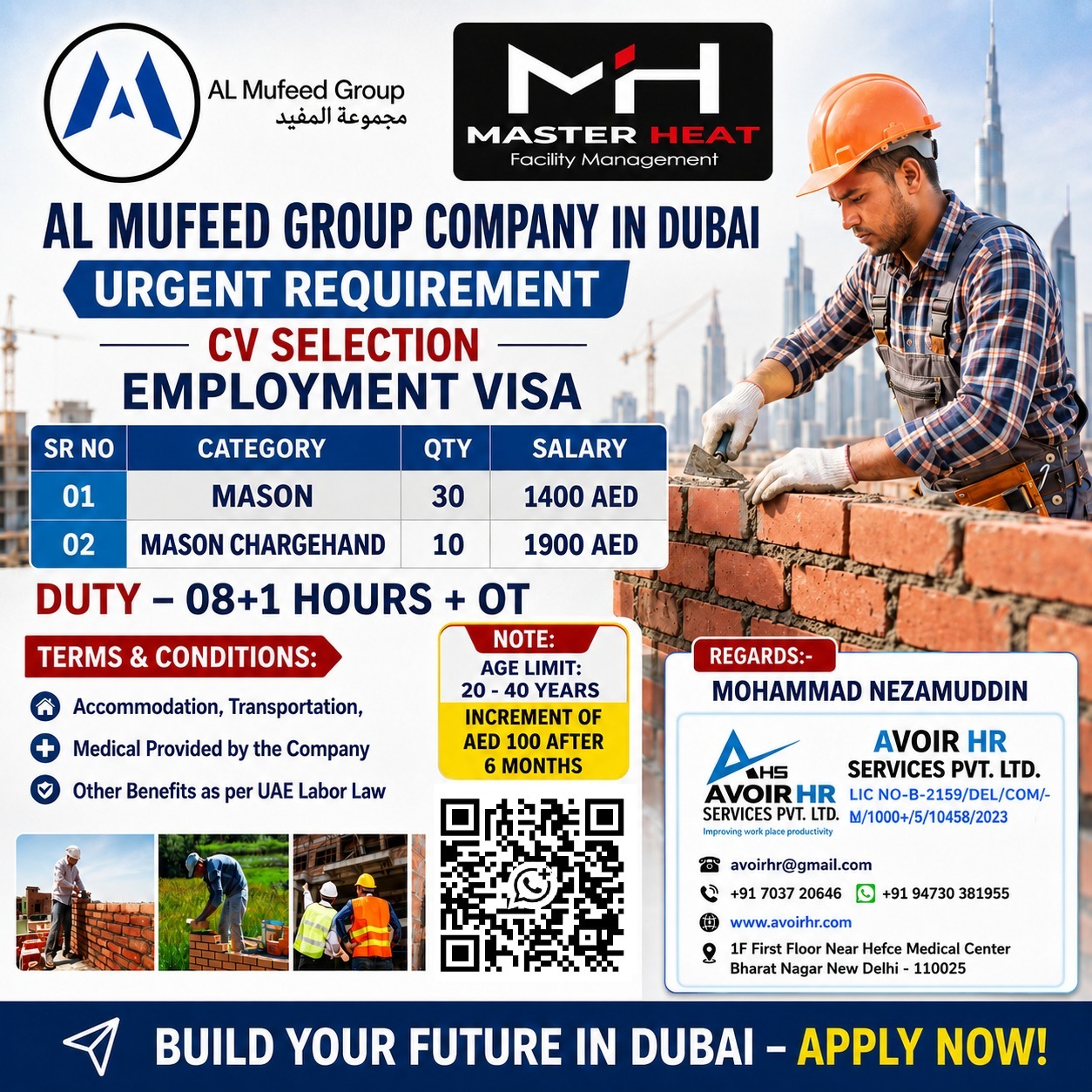 Build Your Future in Dubai 🏗️ Urgent Job Openings!