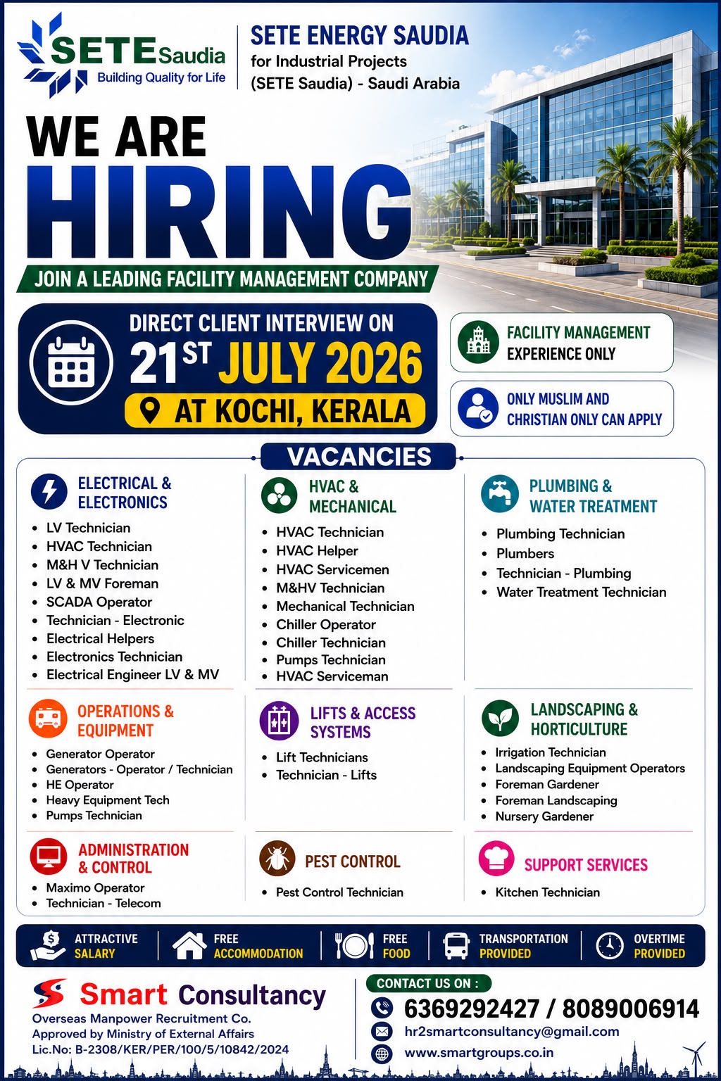 Direct Client Interview in Kochi – July 2026