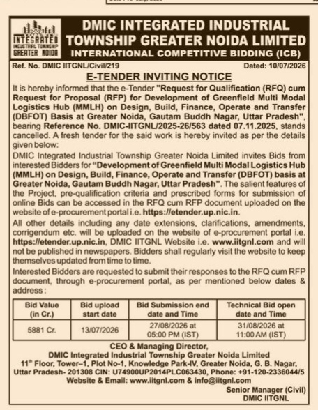 E- TENDER INVITING NOTICE