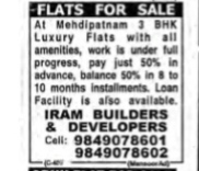 FLAT FOR SALE AT MEHDIPATNAM