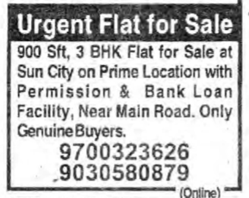 FLAT FOR SALE