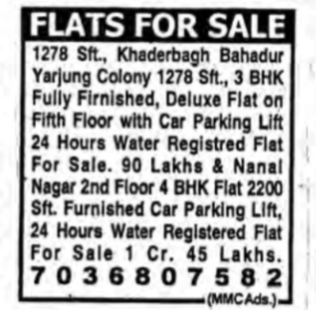 FLAT FOR SALE