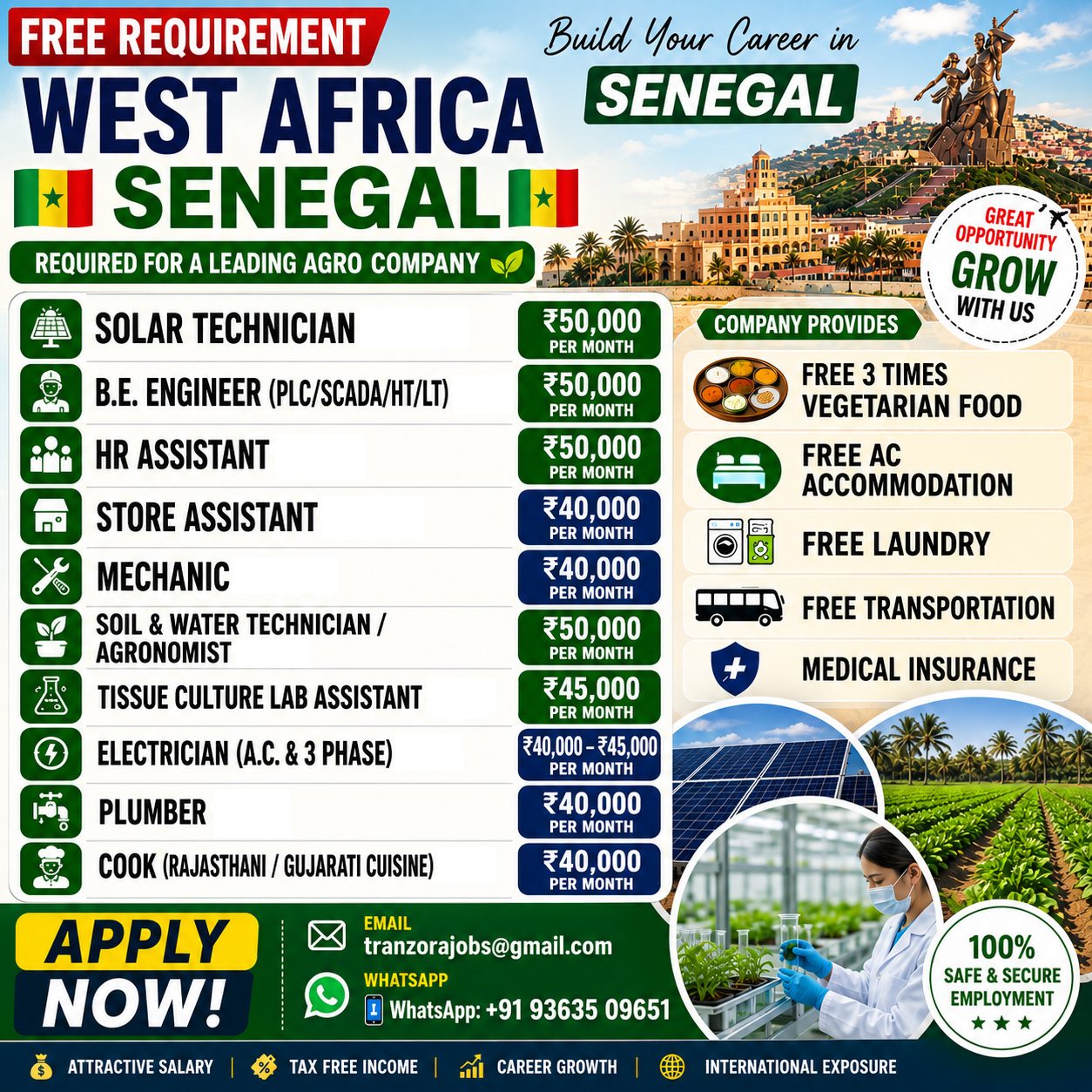 FREE RECRUITMENT IN WEST AFRICA
