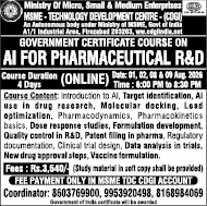 Government Certificate Course on AI for Pharmaceutical R&D