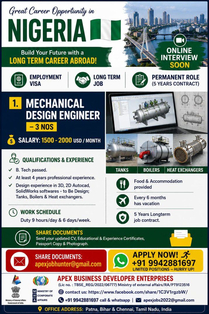 Great career opportunity in NIGERIA