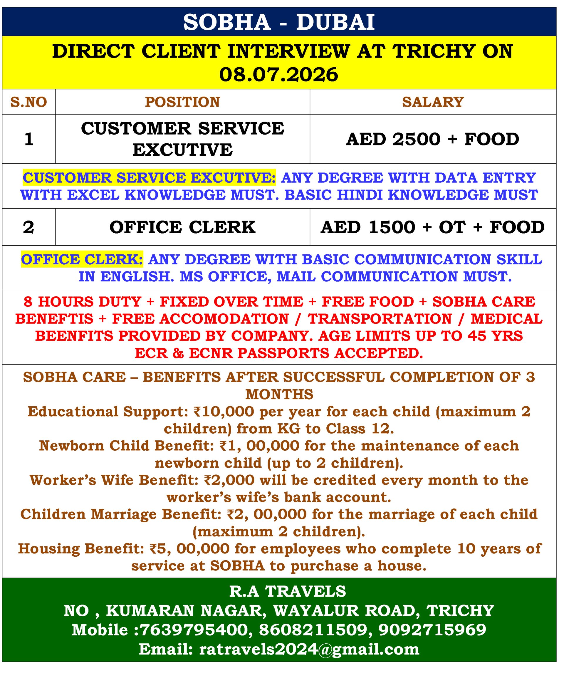 HIRING AT DUBAI ( CLIENT INTERVIEW )