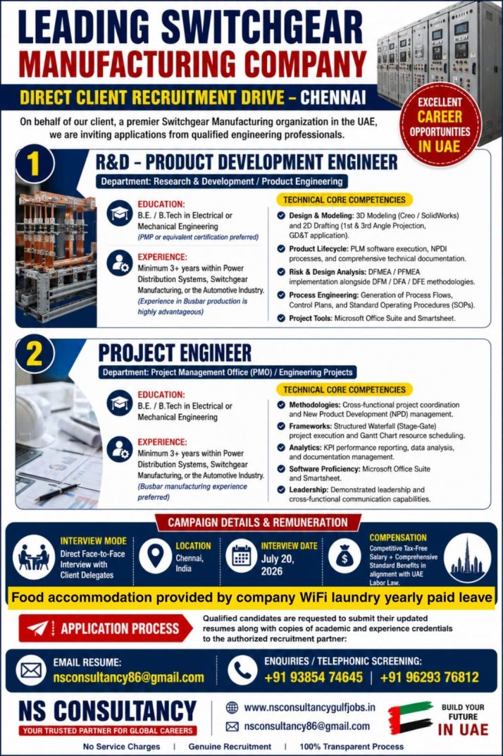 HIRING FOR DUBAI COMPANY