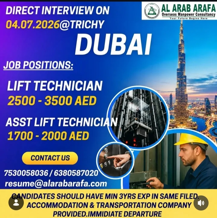 Hiring for Dubai