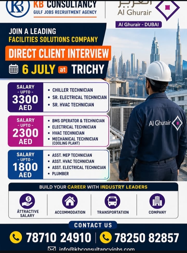 HIRING FOR DUBAI