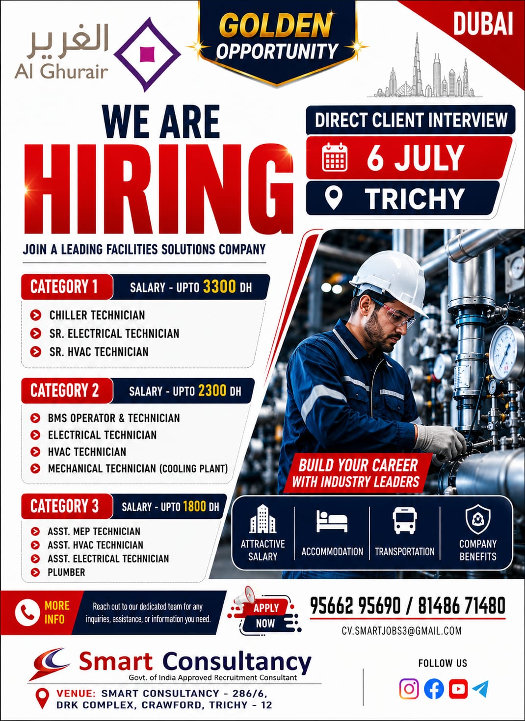 HIRING FOR DUBAI