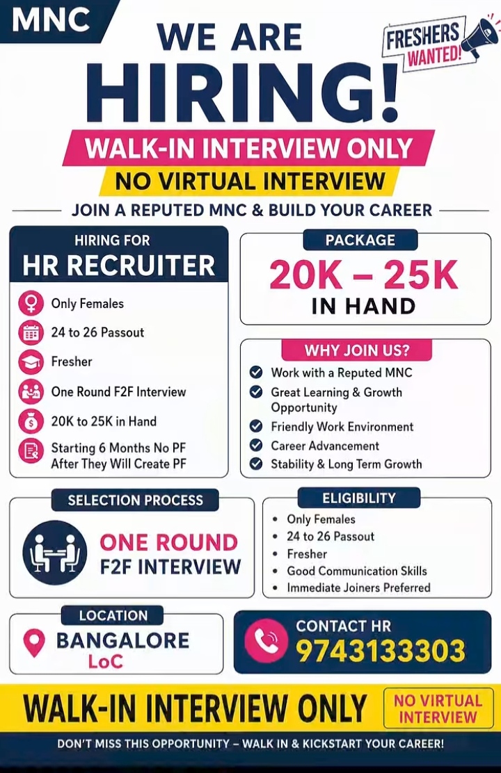 HIRING FOR HR