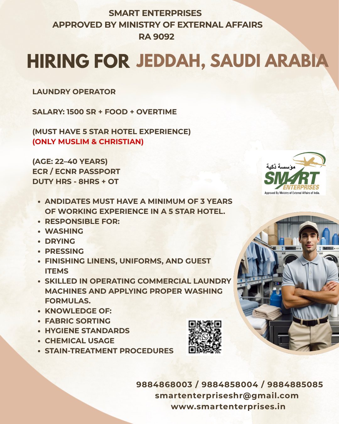 HIRING FOR JEDDAH