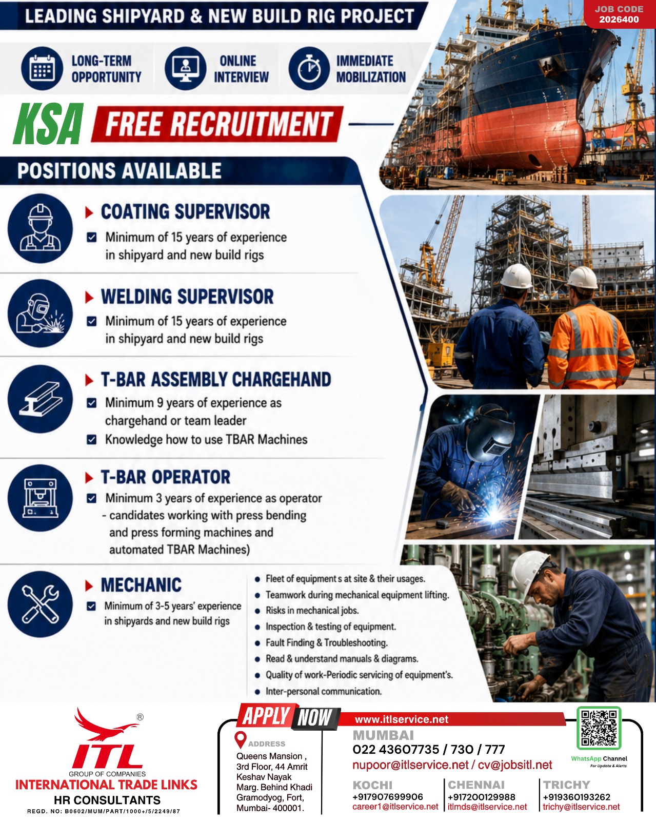 Hiring for KSA