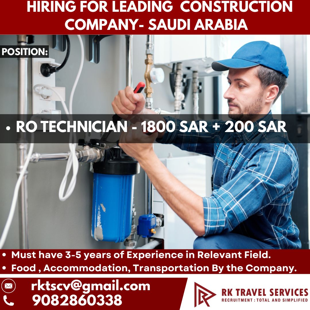 hiring for leading company in Saudi Arabia