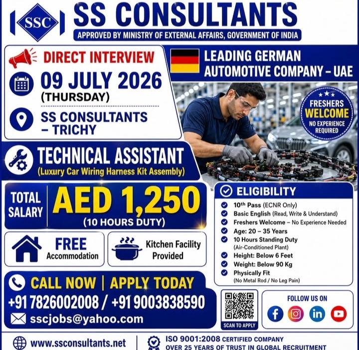 HIRING FOR LEADING COMPANYIN DUBAI