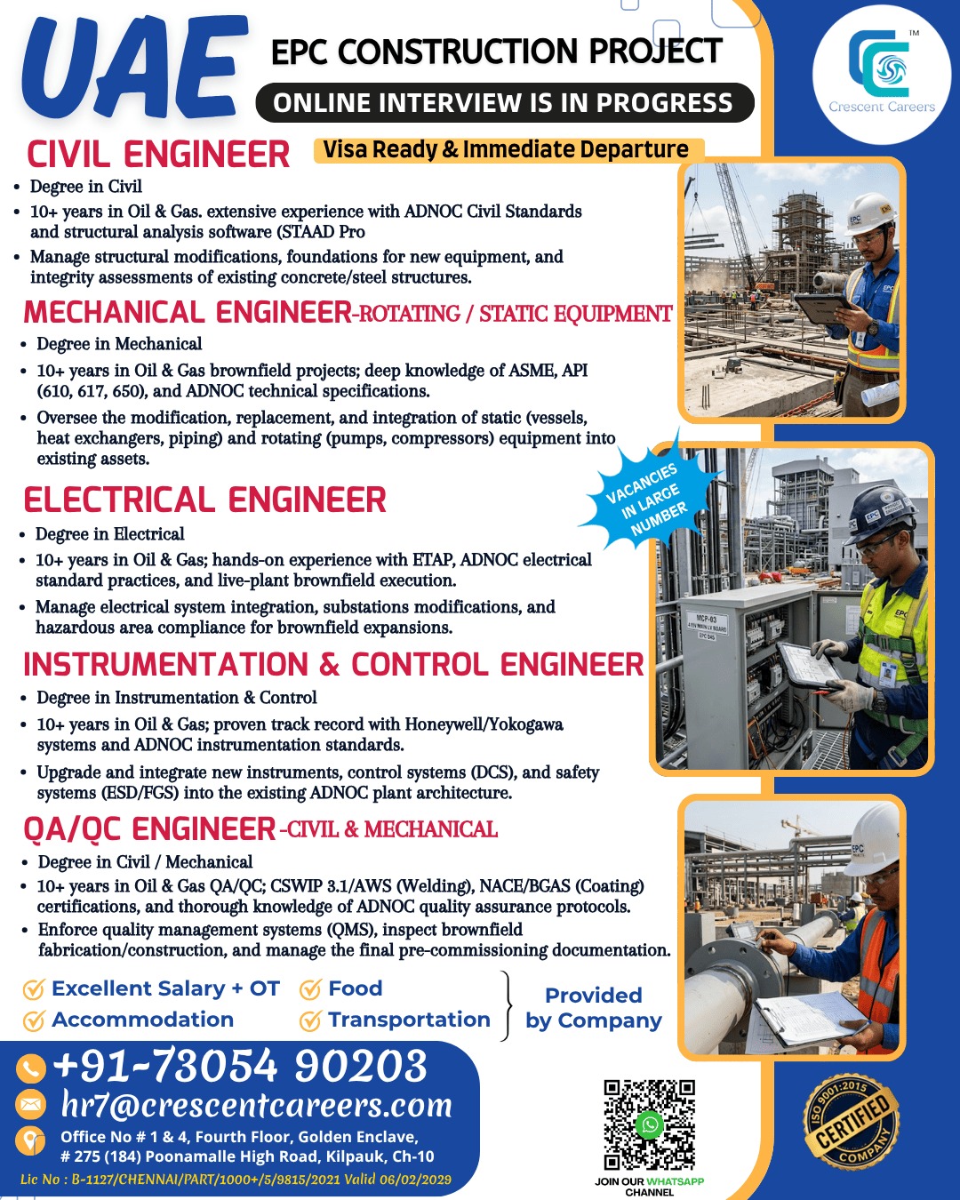 HIRING FOR MULTIPLE POSITIONS -UAE