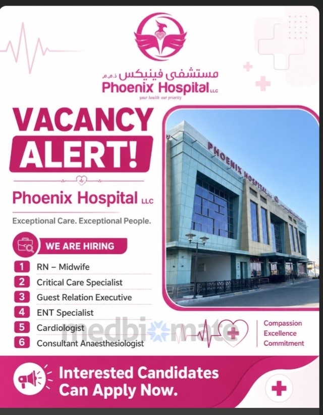 HIRING FOR PHOENIC HOSPITAL- UAE