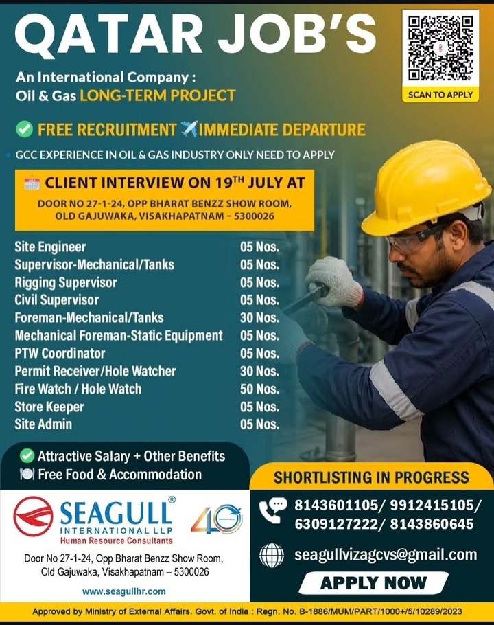 HIRING FOR QATAR JOBS